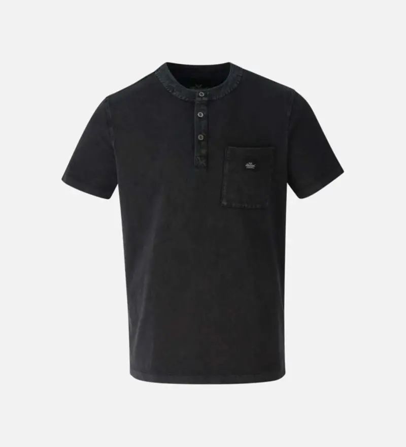 Thorogood Men's Vintage Wash Chest Pocket Short Sleeve Henley 1