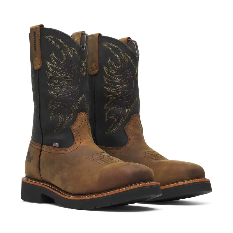 Thorogood Square Toe Wellington – Waterproof – 11″ Safety Toe #804-4330 1