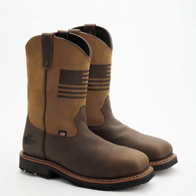 Thorogood Western Work – Waterproof Crazy Horse/Tan – 11″ Safety Toe #804-4338 1