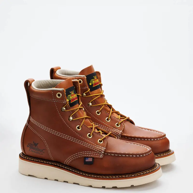 Thorogood Women’S – 6″ Tobacco Moc Soft Toe – Maxwear Wedge #514-4200 1