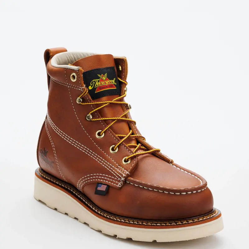 Thorogood Women’S – 6″ Tobacco Moc Soft Toe – Maxwear Wedge #514-4200 4
