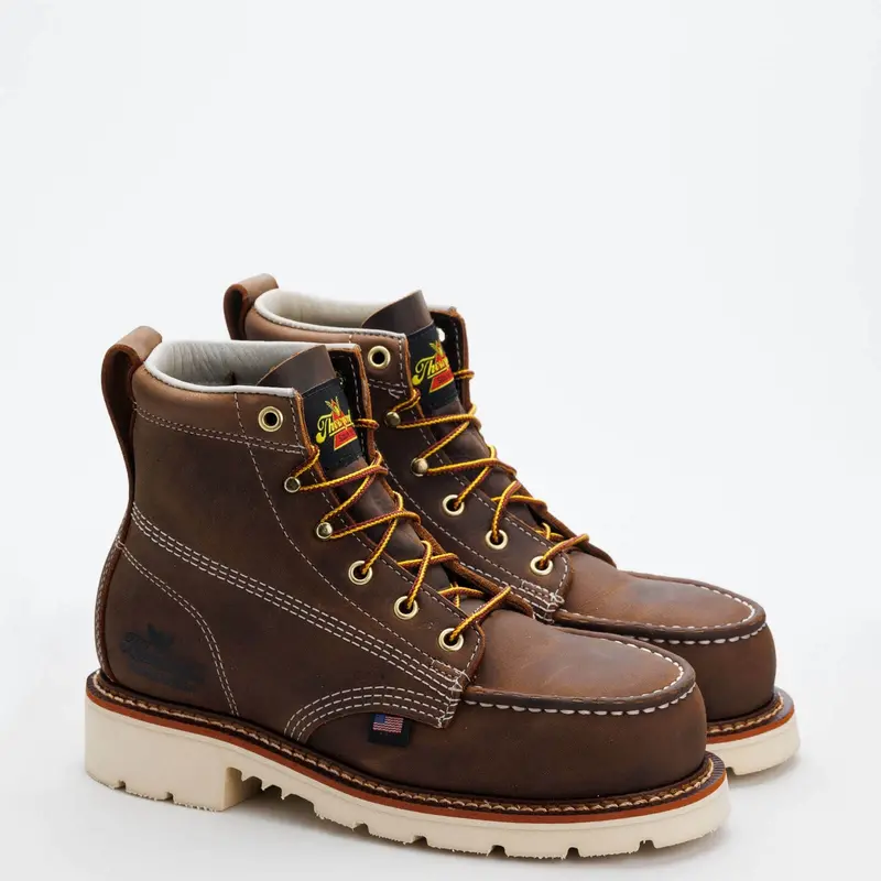Thorogood Women’S American Heritage – 6″ Trail Crazy Horse Safety Toe – Moc Toe Maxwear 90  #504-4375 1
