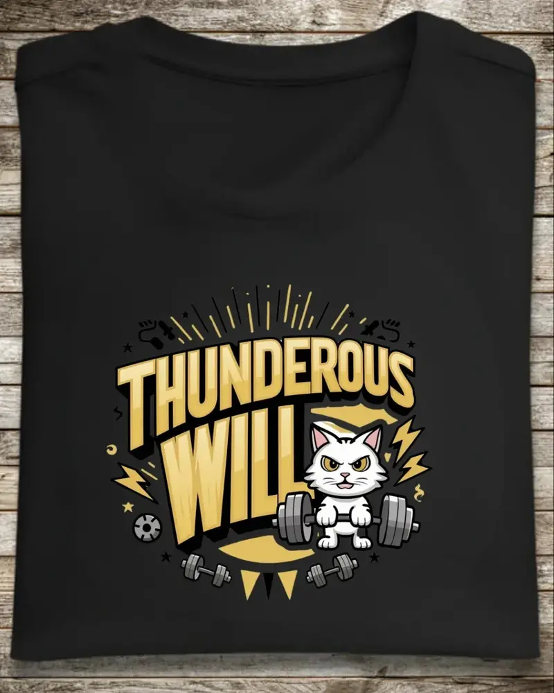 Thunderous Will Cotton T-Shirt 1