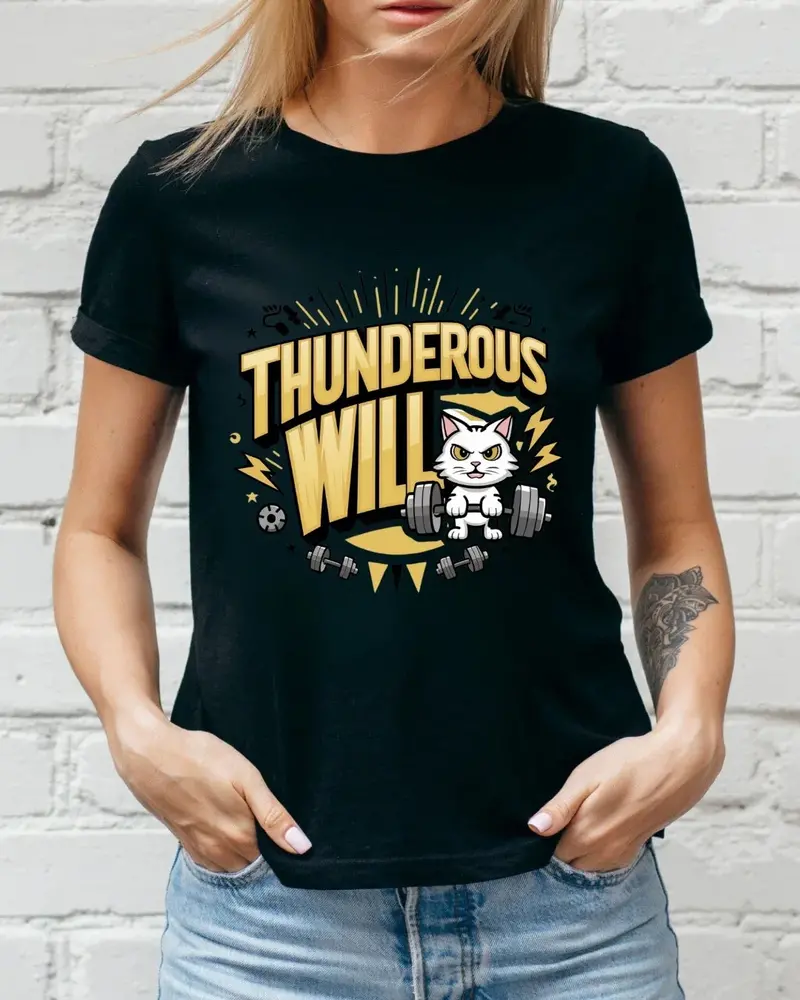 Thunderous Will Cotton T-Shirt 3