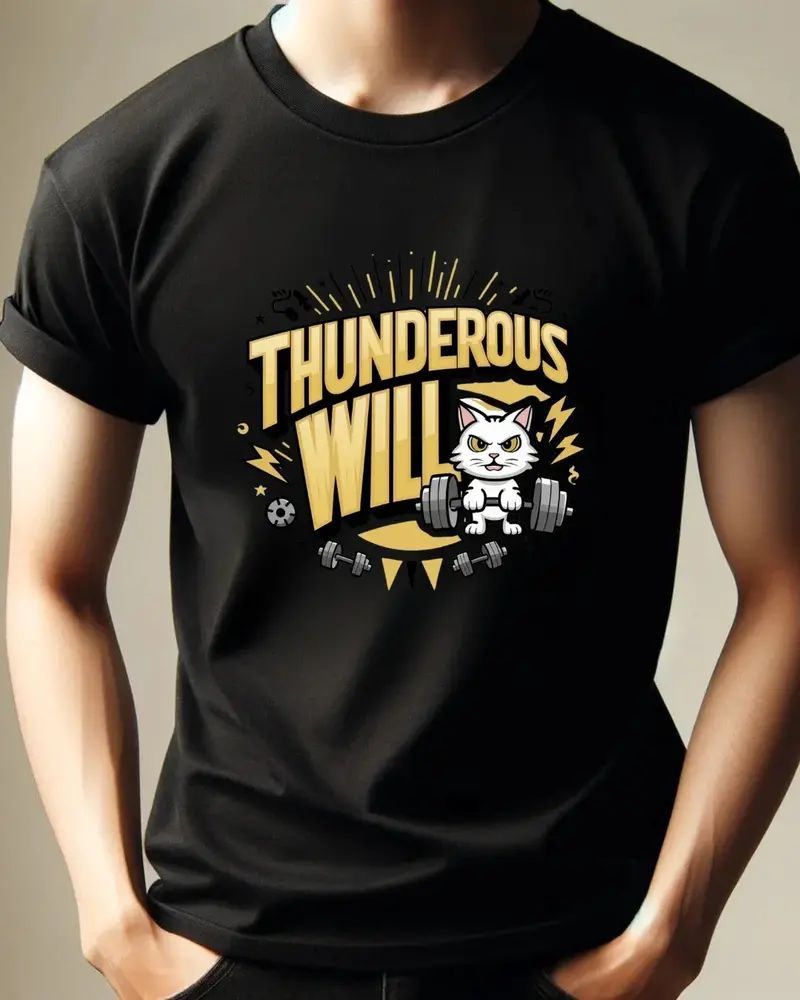 Thunderous Will Cotton T-Shirt 4