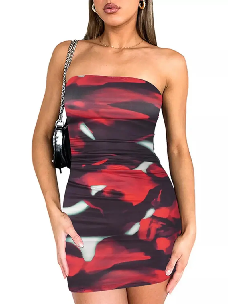 Tie-Dye Bodycon Mini Dress 13