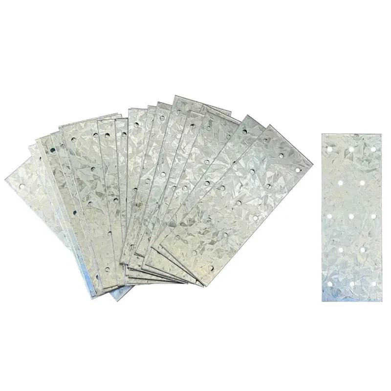 Tie Plate For Wood (1-13/16" X 5") - Hot Dipped Galvanized Steel - 20 Gauge (Similar To Simpson Strong-Tie Tp15) 1