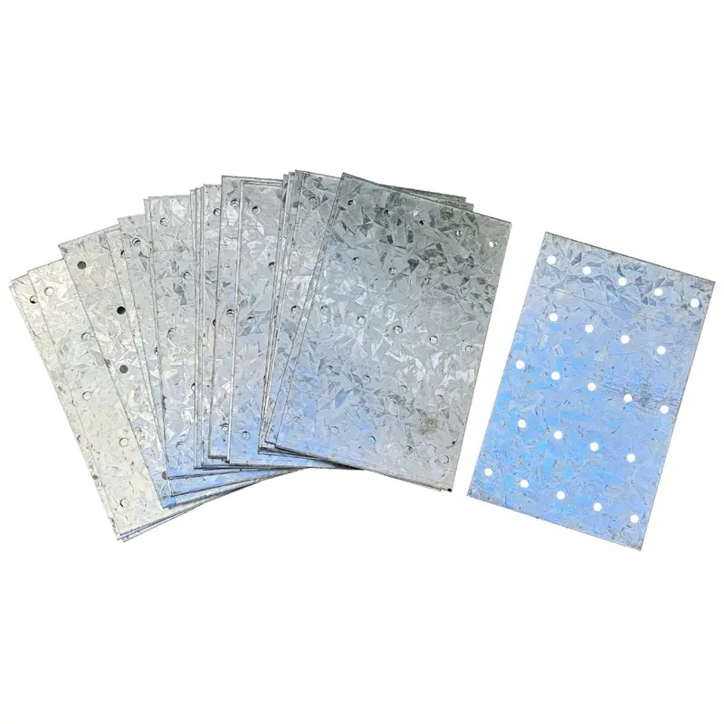 Tie Plate For Wood (3-1/8" X 5") - Hot Dipped Galvanized Steel - 20 Gauge (Similar To Simpson Strong-Tie Tp35) 1