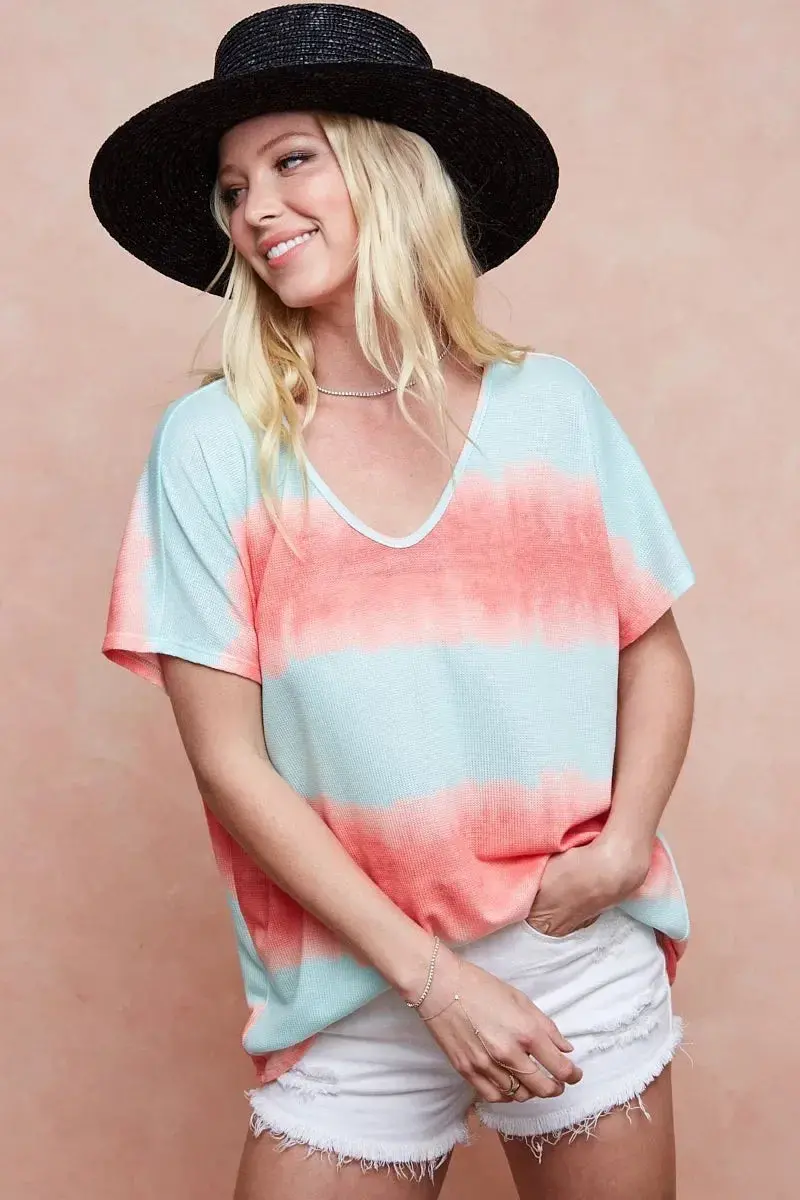 Tiedye Printed Hacci Knit Top 3