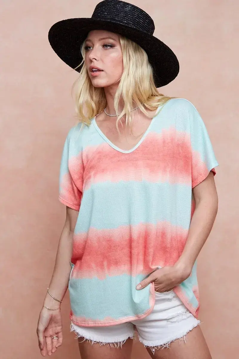 Tiedye Printed Hacci Knit Top 4