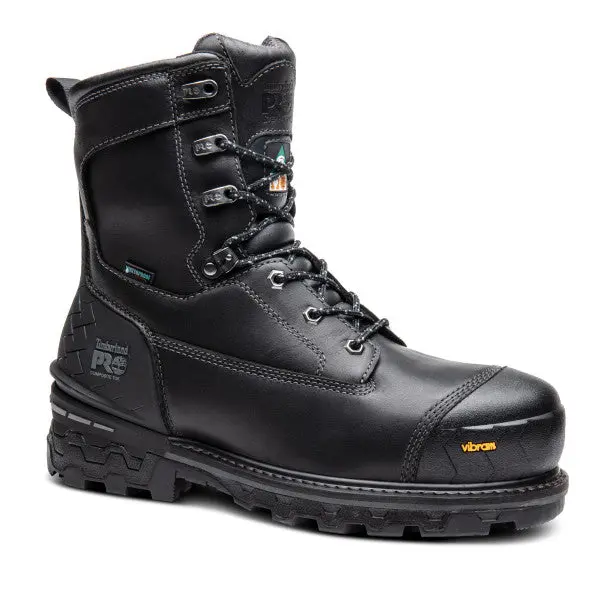 Timberland Pro Boondock Hd Men's 8" Wp Composite Toe Safety Boot With Vibram Arctic Grip Tb0a29s7001 - Black 1