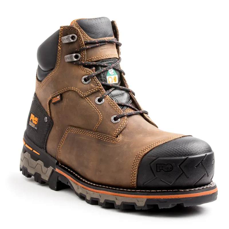 Timberland Pro Boondock Men's 6" Waterproof Composite Toe Safety Boot 91631 - Brown 1
