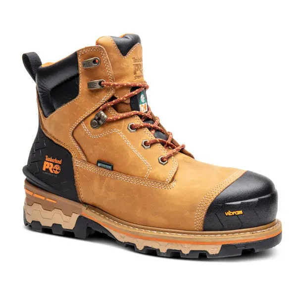 Timberland Pro Boondock Men's 6" Waterproof Composite Toe Safety Boot Tb0a2a8a231 - Wheat 1