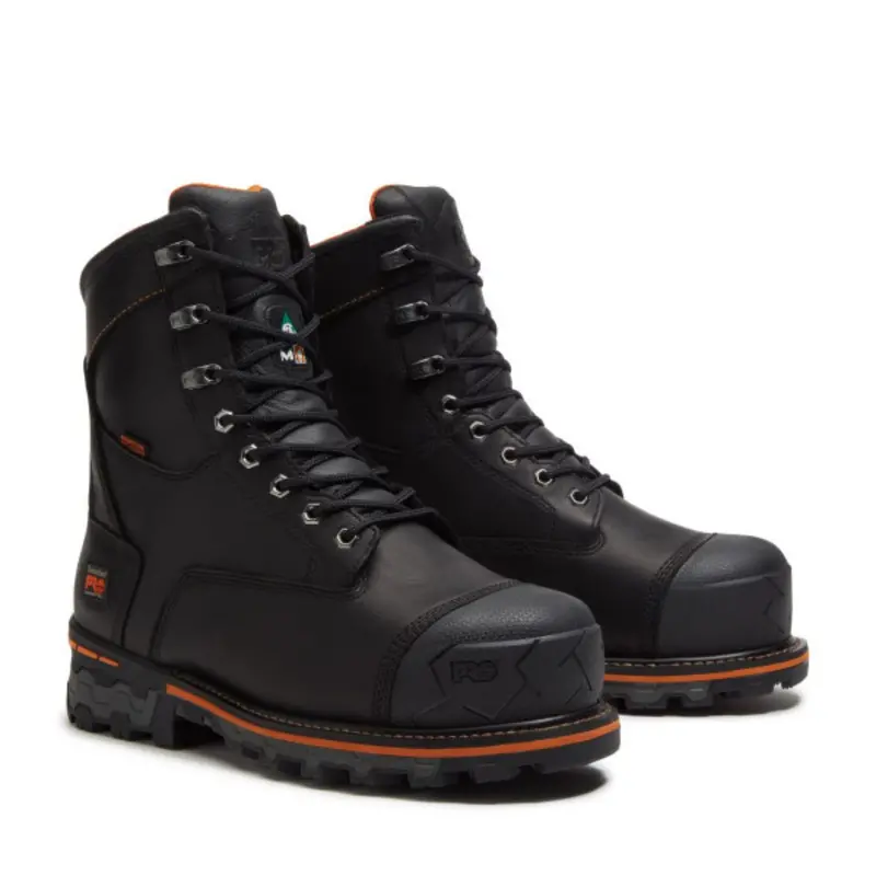 Timberland Pro Boondock Men's 8" Wp Composite Toe Safety Boot With Internal Met Guard Tb0a5ma1w02 - Black 6
