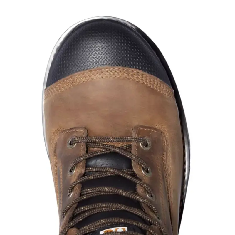 Timberland Pro Boondock Unlined Men's 8" Composite Toe Work Boot Tb0a1v3w270 - Brown 3