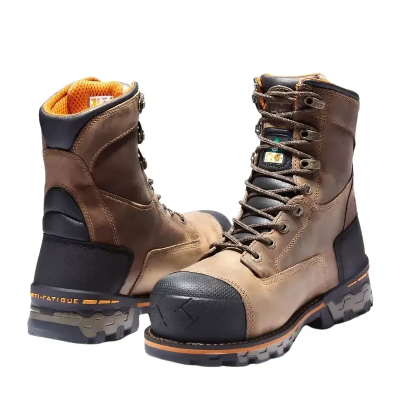 Timberland Pro Boondock Unlined Men's 8" Composite Toe Work Boot Tb0a1v3w270 - Brown 4