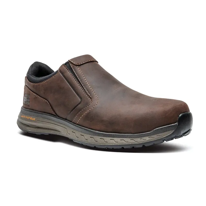 Timberland Pro Drivetrain Men's Composite Toe Slip On Work Shoe Tb0a21x7214  - Brown 1