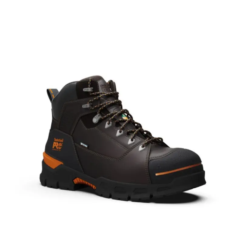 Timberland Pro Endurance Ev Men's 6" Waterproof Composite Toe Work Boot Tb0a5x93214 - Brown 1