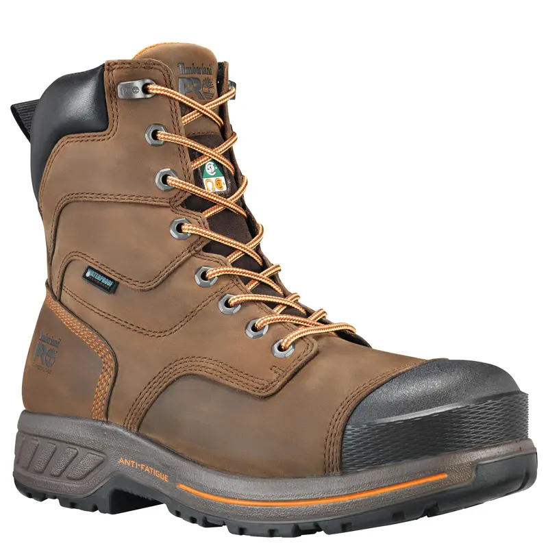 Timberland Pro Endurance Hd A1rw2 Men's 8" Waterproof Composite Toe Csa Work Boot - Brown 1