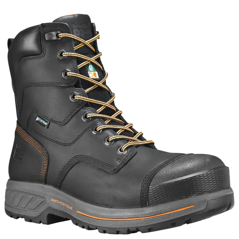 Timberland Pro Endurance Hd Men's 8" Waterproof Composite Toe Csa Work Boot A1q6z - Black 1