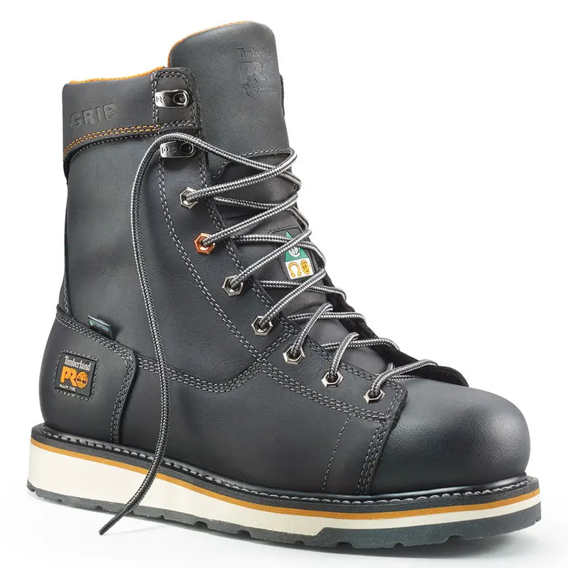 Timberland Pro Gridworks Men's 8" Wp Alloy Toe Csa Work Boot A12eo - Black 1