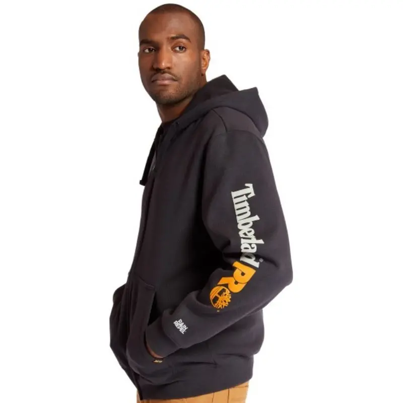 Timberland Pro Hood Honcho Full Zip Work Hoodie Tb1a235x001 - Black 1