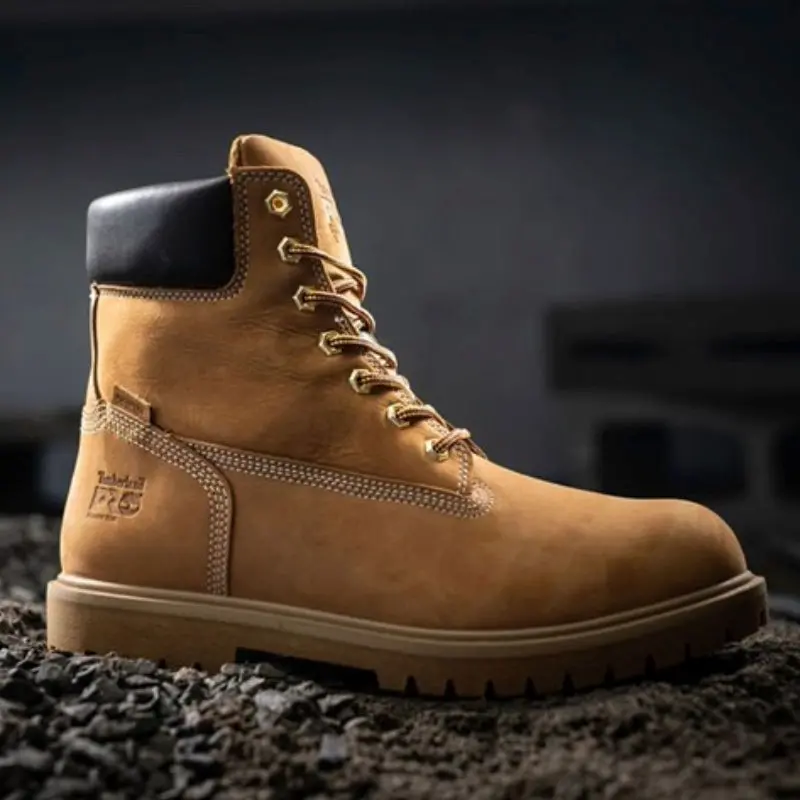Timberland Pro Iconic Wp Men's 6" Alloy Toe Safety Boot Tb0a22h2231 - Wheat 1