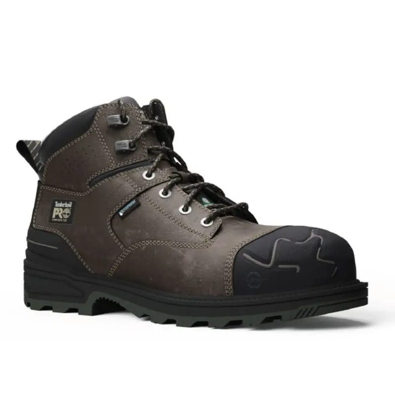 Timberland Pro Magnitude Men's 6" Waterproof Composite Toe Work Boot Tb0a61uf214 - Brown 1