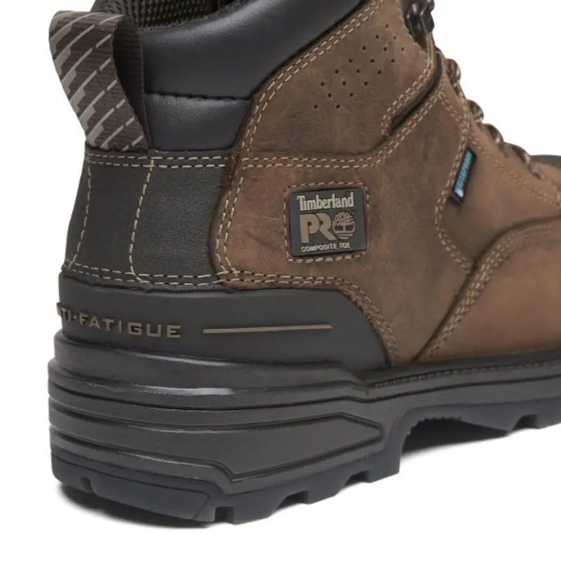 Timberland Pro Magnitude Men's 6" Waterproof Composite Toe Work Boot Tb0a61uf214 - Brown 4