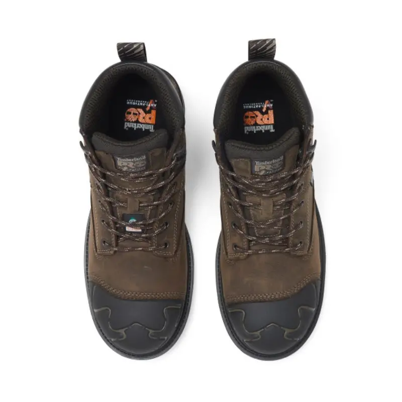 Timberland Pro Magnitude Men's 6" Waterproof Composite Toe Work Boot Tb0a61uf214 - Brown 5
