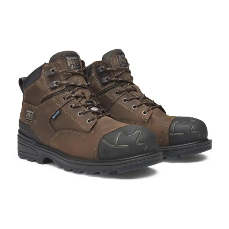 Timberland Pro Magnitude Men's 6" Waterproof Composite Toe Work Boot Tb0a61uf214 - Brown 7