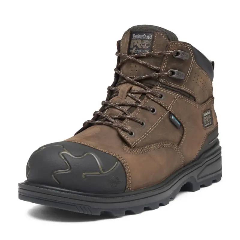 Timberland Pro Magnitude Men's 6" Waterproof Composite Toe Work Boot Tb0a61uf214 - Brown 9