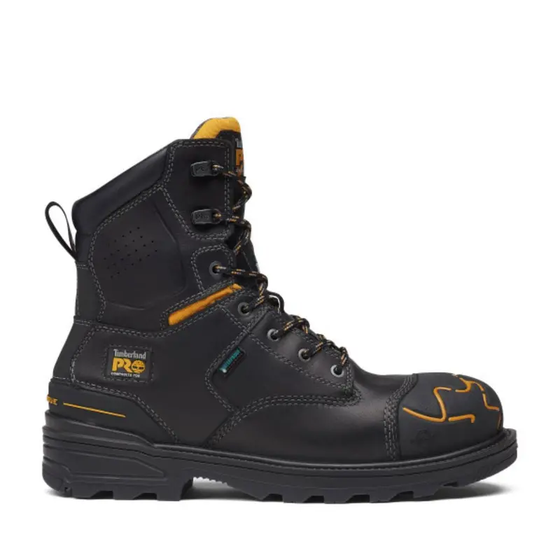 Timberland Pro Magnitude Men's 8" Waterproof Composite Toe Work Boot Tb0a5m5x001 - Black 2