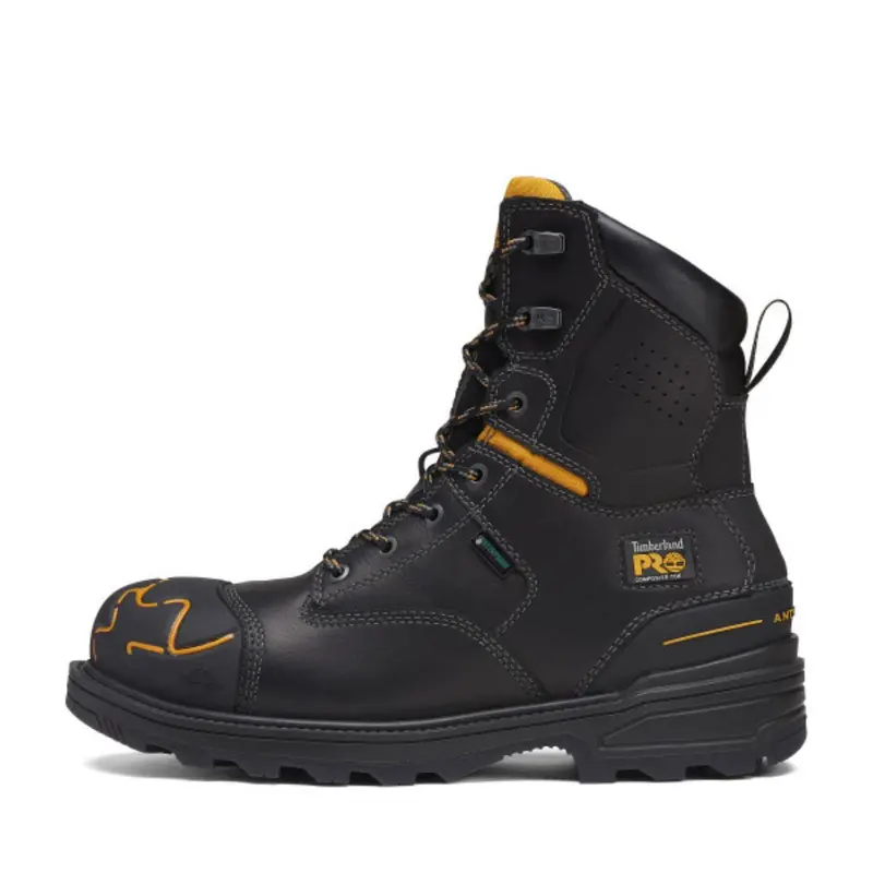Timberland Pro Magnitude Men's 8" Waterproof Composite Toe Work Boot Tb0a5m5x001 - Black 4