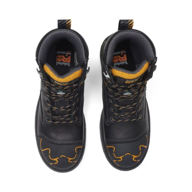 Timberland Pro Magnitude Men's 8" Waterproof Composite Toe Work Boot Tb0a5m5x001 - Black 6