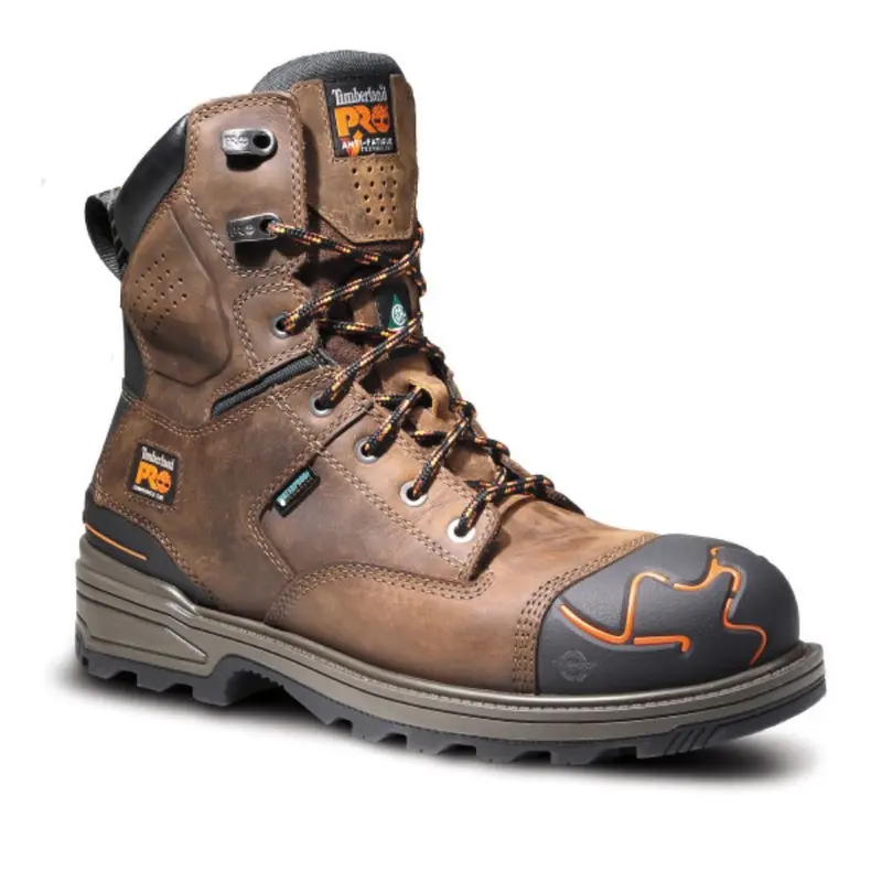 Timberland Pro Magnitude Men's 8" Waterproof Composite Toe Work Boot Tb0a5m6j214 - Brown 1