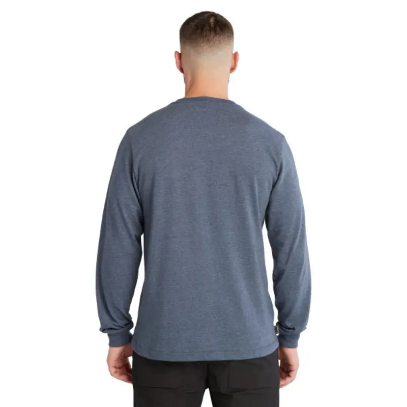 Timberland Pro Men's Core Logo Long-Sleeve T-Shirt - Blue Heather 2
