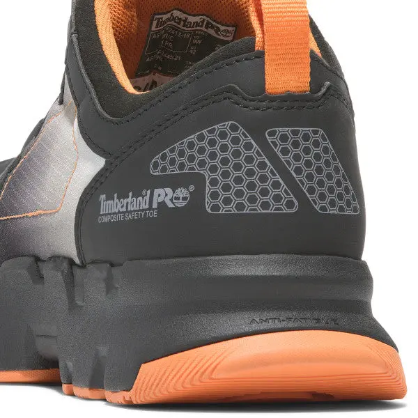 Timberland Pro Men's Powertrain Ev Composite Toe Athletic Work Shoe Tb0a66skeem - Black/Orange 8