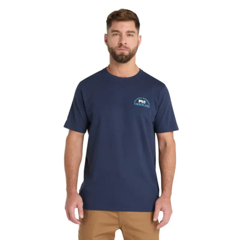 Timberland Pro® Men's Short-Sleeve Authentic Graphic Work T-Shirt - Navy 1