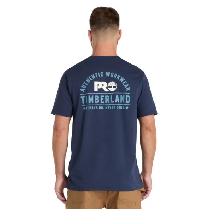 Timberland Pro® Men's Short-Sleeve Authentic Graphic Work T-Shirt - Navy 2