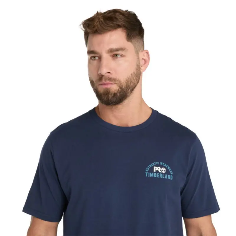 Timberland Pro® Men's Short-Sleeve Authentic Graphic Work T-Shirt - Navy 3