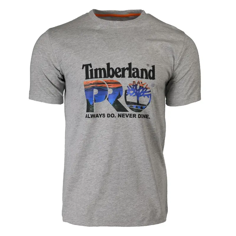 Timberland Pro Men's Short-Sleeve Cotton Core Graphic Work T-Shirt - Grey 1