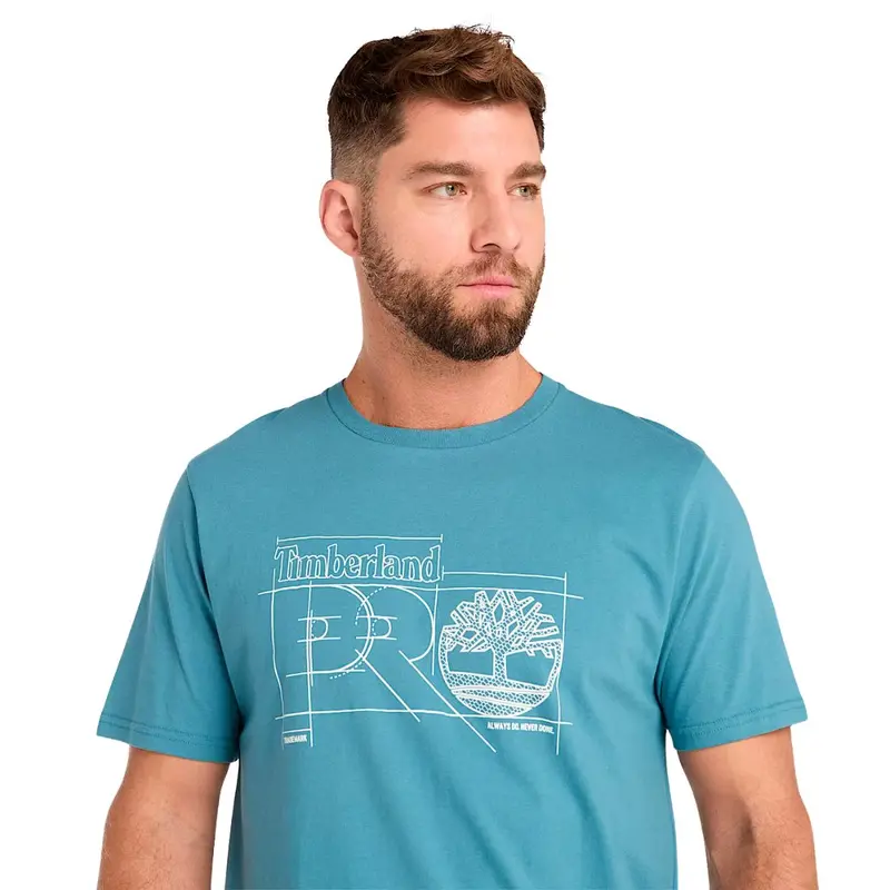 Timberland Pro® Men's Short-Sleeve Innovation Pro Blueprint Work T-Shirt - Bluestone 1