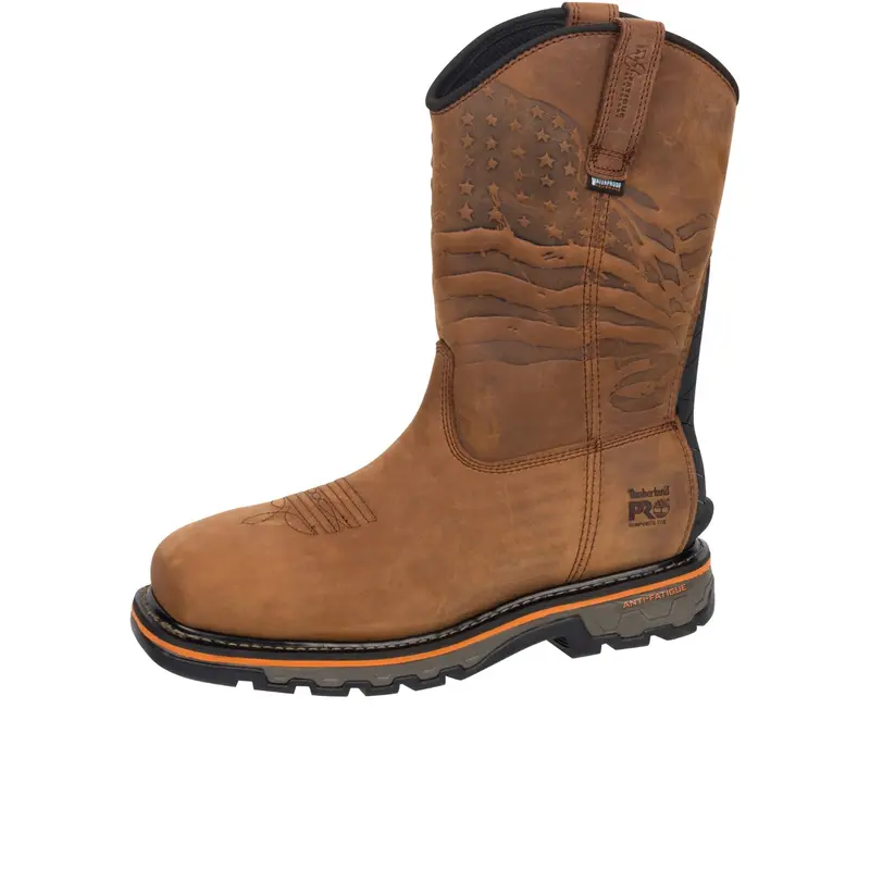 Timberland Pro Men's True Grit Usa Pull-On Comp Toe Waterproof Work Boot 5