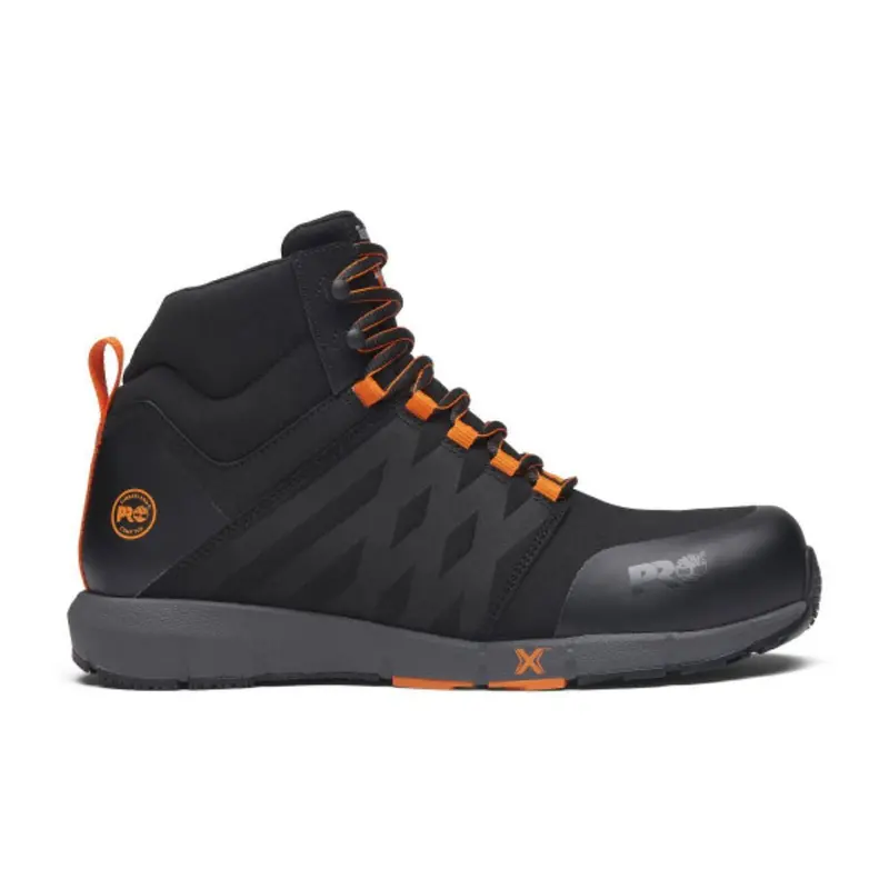 Timberland Pro Radius Raptek Mid Men's Athletic Composite Toe Work Shoe Tb0a6167001 - Black 1