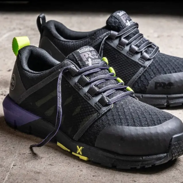 Timberland Pro Radius Women's Athletic Composite Toe Work Shoe Tb0a285z001 - Black/Purple 1