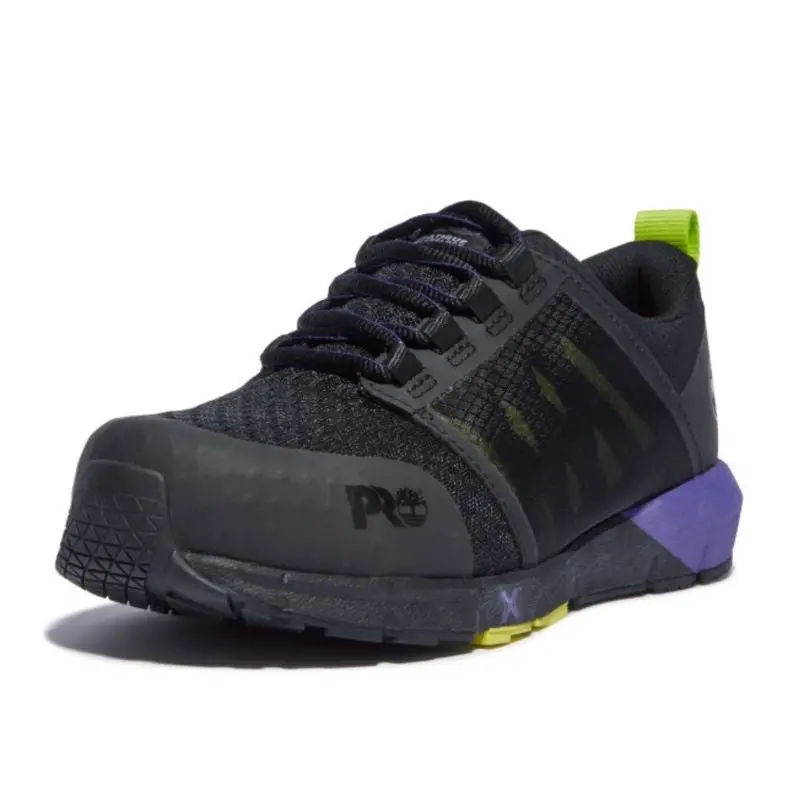 Timberland Pro Radius Women's Athletic Composite Toe Work Shoe Tb0a285z001 - Black/Purple 5