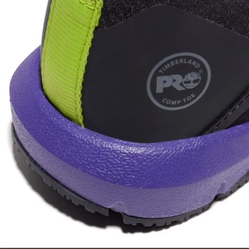 Timberland Pro Radius Women's Athletic Composite Toe Work Shoe Tb0a285z001 - Black/Purple 6
