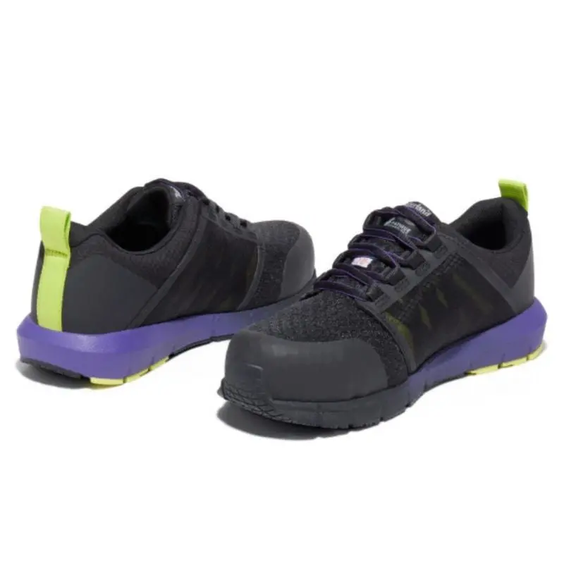Timberland Pro Radius Women's Athletic Composite Toe Work Shoe Tb0a285z001 - Black/Purple 7