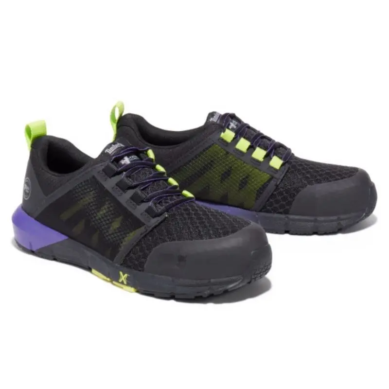 Timberland Pro Radius Women's Athletic Composite Toe Work Shoe Tb0a285z001 - Black/Purple 8